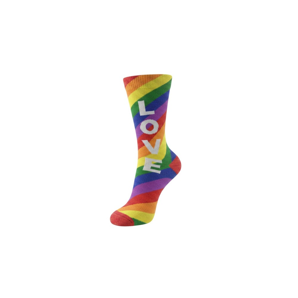 Claire's Over The Knee Socks Girls 6-11 Rainbow NWT Pride Love Striped
